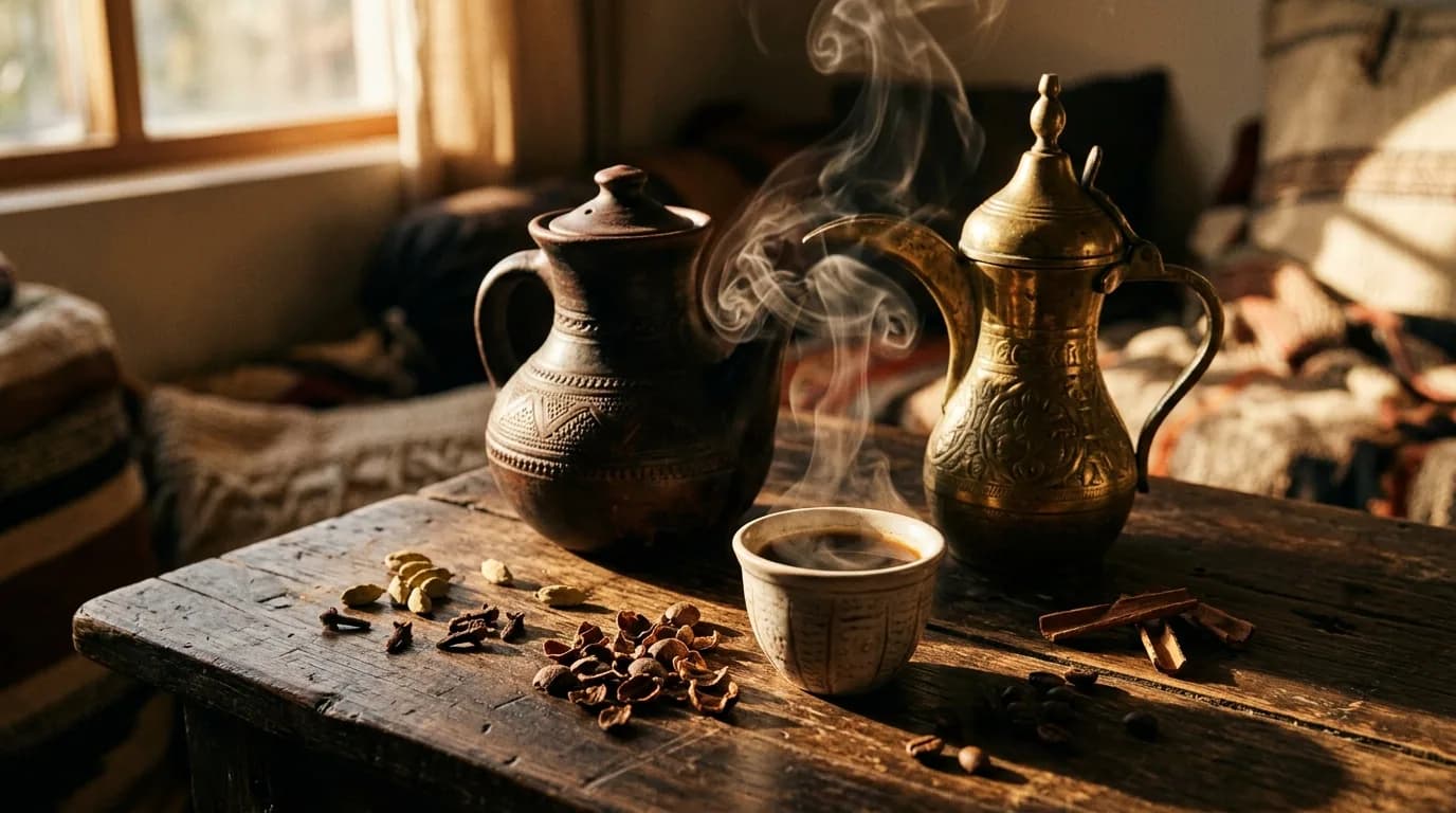 Traditional Yemeni Coffee Ceremony: From Bean to Cup